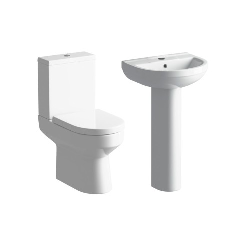 Logrono 4-Piece Ceramics Suite | Bathroom Sets | BathroomKin