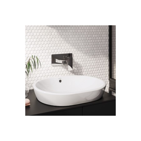 VitrA Root Square Wall Mounted Basin Mixer - Chrome | Bathro