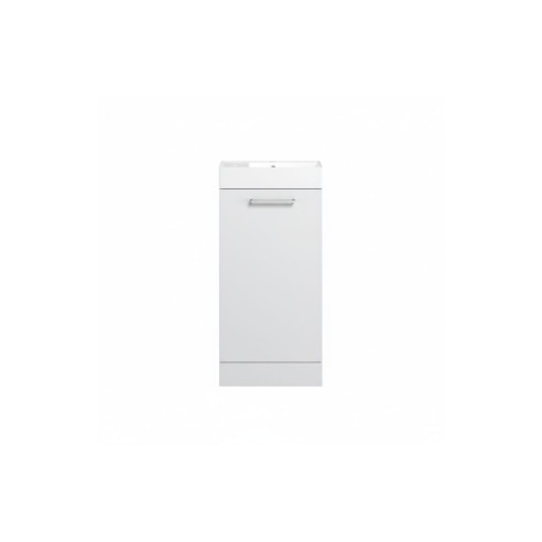Valbom 410mm F/S Basin Unit & C/C Toilet Pack - White Gloss