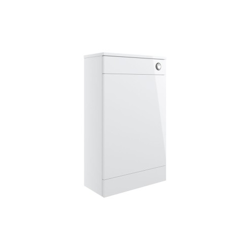 Valbom 510mm F/S Furniture Pack - White Gloss w/Chrome Finis