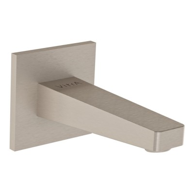 VitrA Root Square Wall Mounted Bath Spout - Brushed Nickel |
