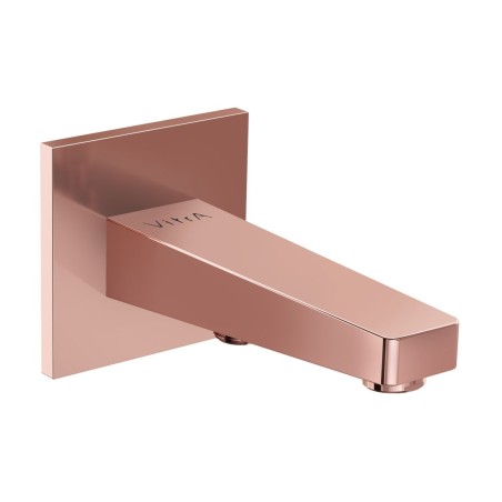 VitrA Root Square Wall Mounted Bath Spout - Soft Copper | Ba