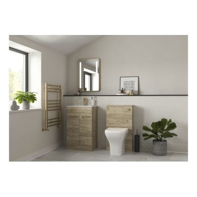 Valbom 510mm F/S Furniture Pack - Grey Gloss w/Brushed Brass 2