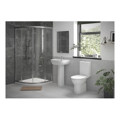 //2Go Full Suite w/900mm 2 Door Easy-Fit Quadrant & Tray | B
