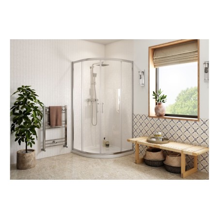 //2Go Full Suite w/900mm 2 Door Easy-Fit Quadrant & Tray | B