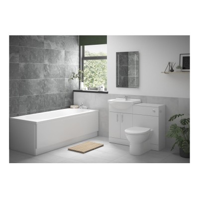 Tavira Full Suite with Rimless BTW WC & Single End Bath | Ba