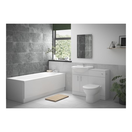 Tavira Full Suite with Rimless BTW WC & Single End Bath | Ba
