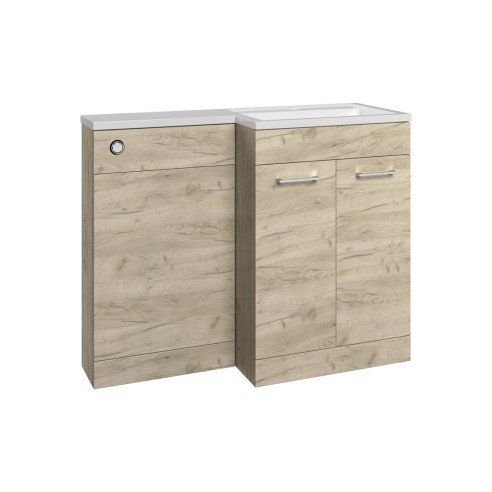 Vila Nova 1000mm Furniture & BTW WC Pack - Oak (RH) | Bathro