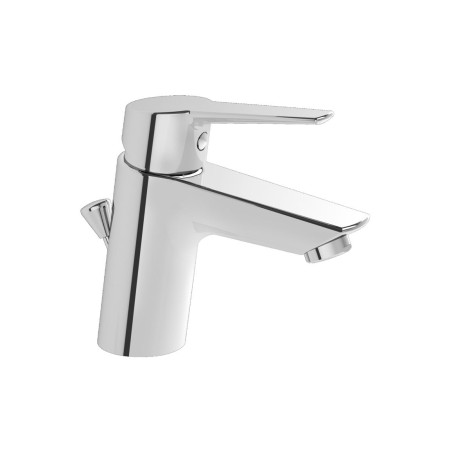 VitrA Solid S Basin Mixer w/Waste Lever - Chrome | Bathroom