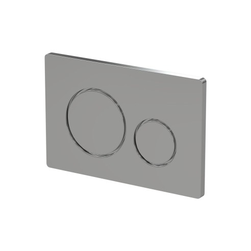 Round Push Button Flushplate - Chrome | Wall Hung Frame Syst