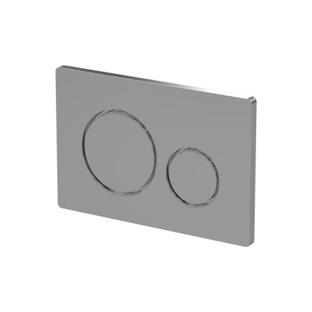 Round Push Button Flushplate - Chrome | Wall Hung Frame Syst