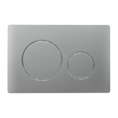 Round Push Button Flushplate - Chrome | Wall Hung Frame Syst 2