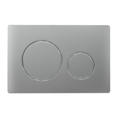 Round Push Button Flushplate - Chrome | Wall Hung Frame Syst
