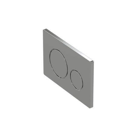 Round Push Button Flushplate - Chrome | Wall Hung Frame Syst