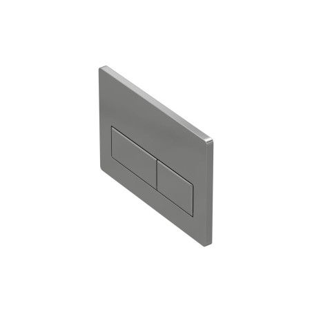 Rectangle Push Button Flushplate - Chrome | Wall Hung Frame