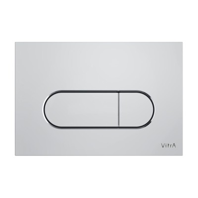 VitrA Loop Round Flush Plate - Chrome | Wall Hung Frame Syst