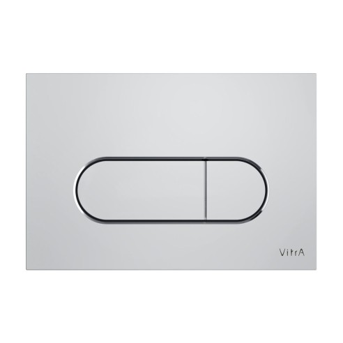 VitrA Loop Round Flush Plate - Chrome | Wall Hung Frame Syst