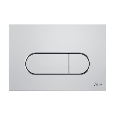 VitrA Loop Round Flush Plate - Chrome | Wall Hung Frame Syst