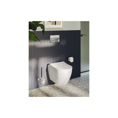 VitrA Loop Round Flush Plate - Chrome | Wall Hung Frame Syst