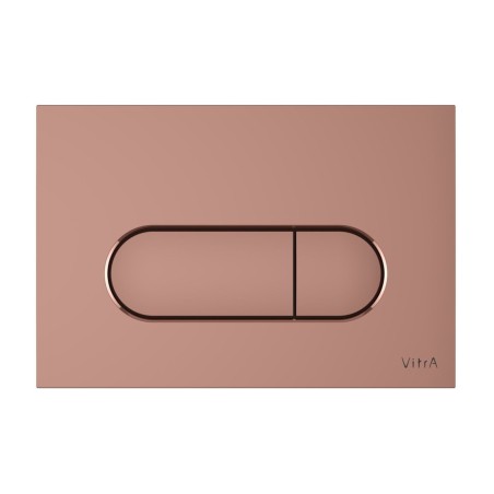 VitrA Loop Round Flush Plate - Soft Copper | Wall Hung Frame