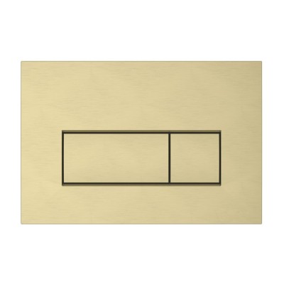 VitrA Loop Square Flush Plate - Brushed Gold | Wall Hung Fra