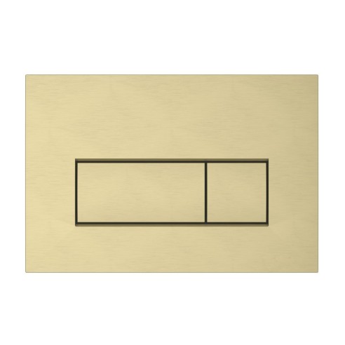VitrA Loop Square Flush Plate - Brushed Gold | Wall Hung Fra
