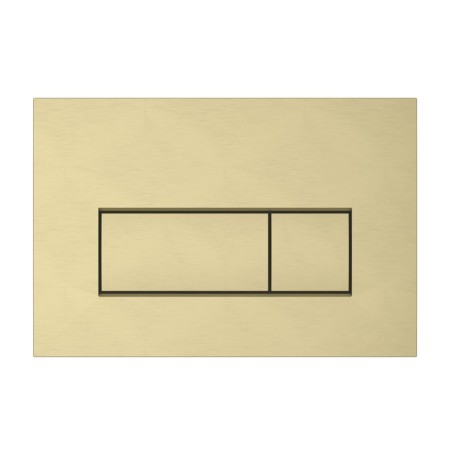 VitrA Loop Square Flush Plate - Brushed Gold | Wall Hung Fra