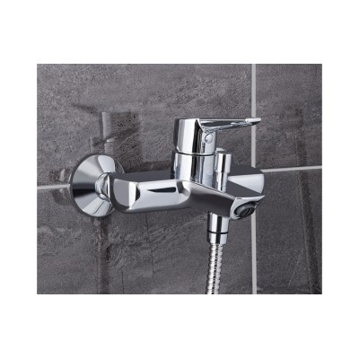 VitrA Solid S Wall Mounted Bath/Shower Mixer - Chrome | Bath 2
