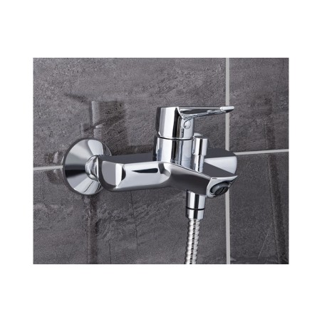 VitrA Solid S Wall Mounted Bath/Shower Mixer - Chrome | Bath