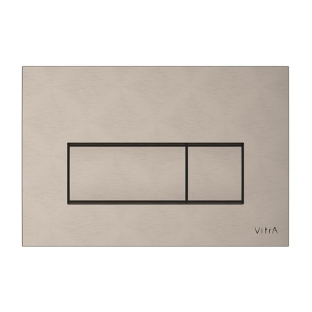 VitrA Loop Square Flush Plate - Brushed Nickel | Wall Hung F