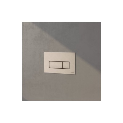 VitrA Loop Square Flush Plate - Brushed Nickel | Wall Hung F 2