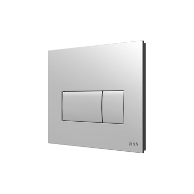 VitrA Loop Square Flush Plate - Chrome | Wall Hung Frame Sys 2