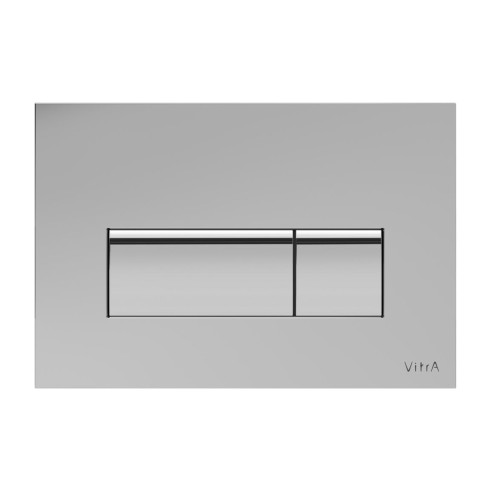 VitrA Loop Square Flush Plate - Chrome | Wall Hung Frame Sys
