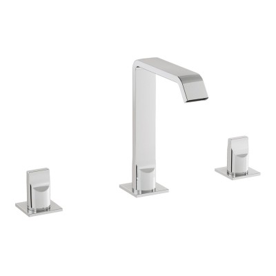 VitrA Suit 3-Hole Basin Mixer - Chrome | Bathroom Taps | Bat