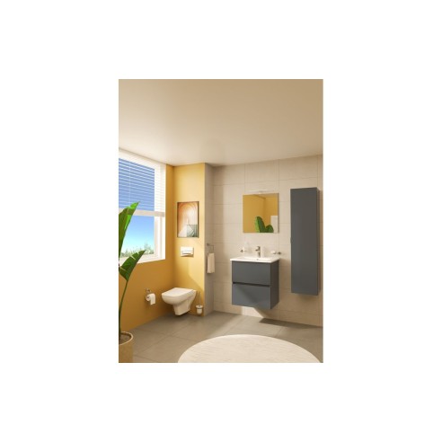 VitrA Loop Square Flush Plate - Chrome | Wall Hung Frame Sys