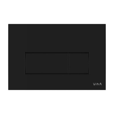 VitrA Loop Square Flush Plate - Gloss Black | Wall Hung Fram