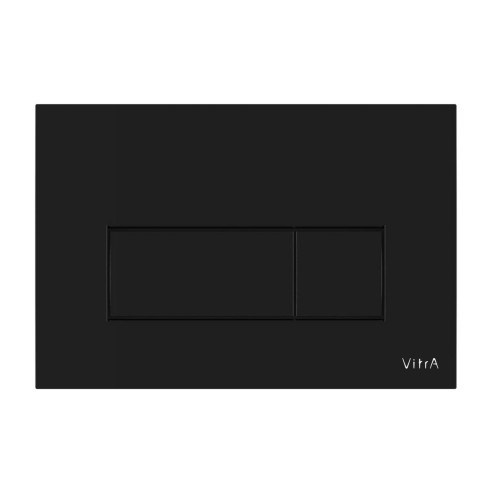 VitrA Loop Square Flush Plate - Gloss Black | Wall Hung Fram