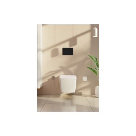 VitrA Loop Square Flush Plate - Gloss Black | Wall Hung Fram