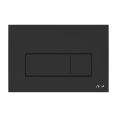 VitrA Loop Square Flush Plate - Matt Black | Wall Hung Frame