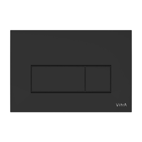 VitrA Loop Square Flush Plate - Matt Black | Wall Hung Frame
