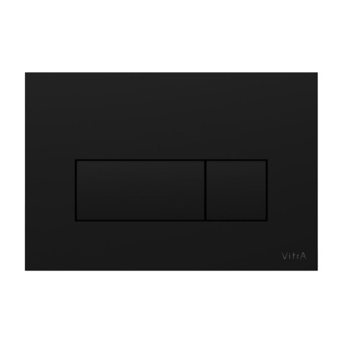 VitrA Loop Square Flush Plate - Matt Black | Wall Hung Frame