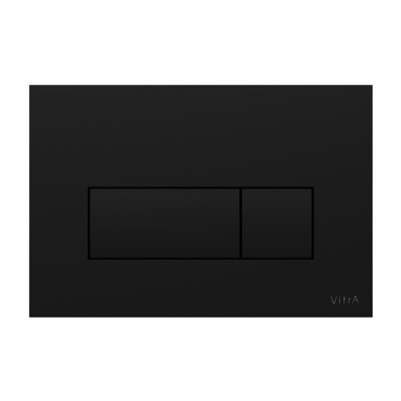 VitrA Loop Square Flush Plate - Matt Black | Wall Hung Frame