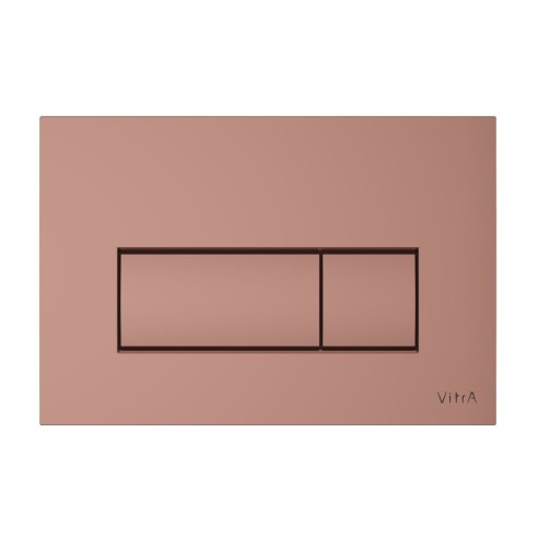 VitrA Loop Square Flush Plate - Soft Copper | Wall Hung Fram