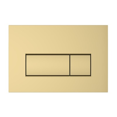 VitrA Loop Square Flush Plate - Gloss Gold | Wall Hung Frame