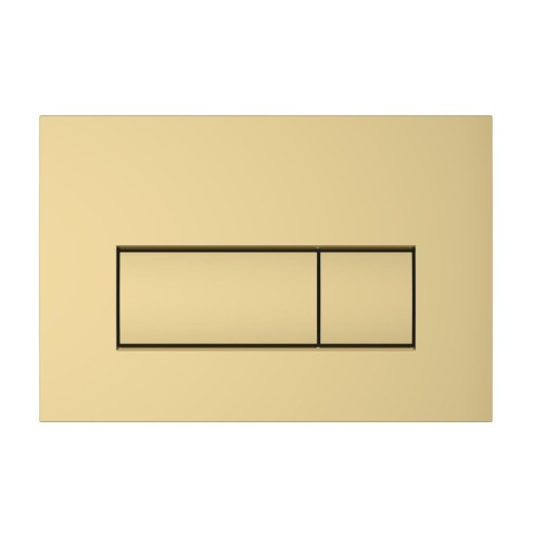 VitrA Loop Square Flush Plate - Gloss Gold | Wall Hung Frame