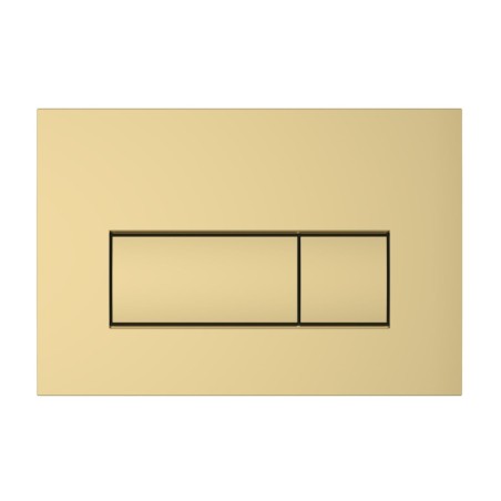 VitrA Loop Square Flush Plate - Gloss Gold | Wall Hung Frame