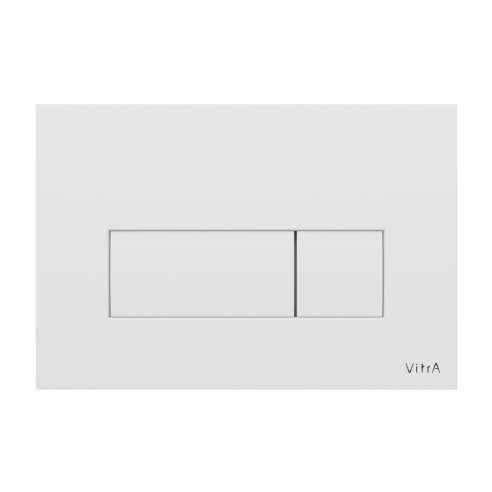 VitrA Loop Square Flush Plate - Gloss White | Wall Hung Fram