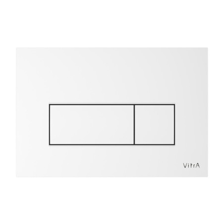 VitrA Loop Square Flush Plate - Gloss White | Wall Hung Fram
