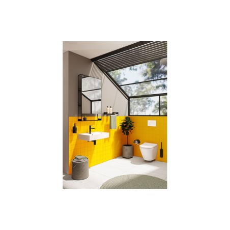 VitrA Loop Square Flush Plate - Gloss White | Wall Hung Fram