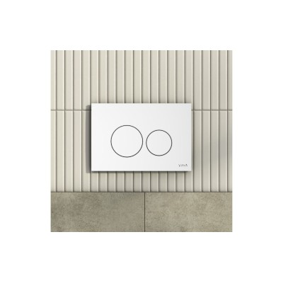 VitrA Origin ABS Flush Plate - Gloss White | Wall Hung Frame 2